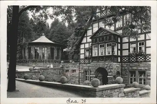Saalfeld Saale Brunnenhaus bei den Feengrotten Kat. Saalfeld