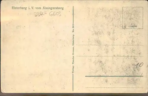 Elsterberg Vogtland Panorama Kat. Elsterberg Vogtland