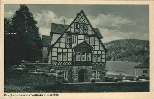 Saalfeld Saale Quellenhaus Heilquellen Kat. Saalfeld