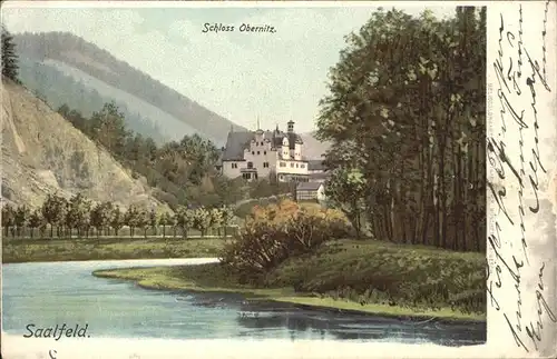 Saalfeld Saale Schloss Obernitz Kat. Saalfeld