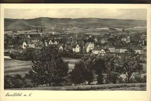 Saalfeld Saale Panorama Kat. Saalfeld