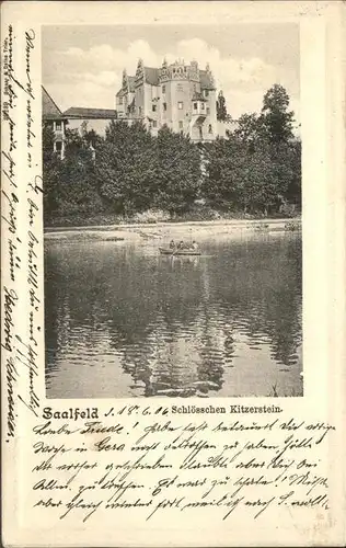 Saalfeld Saale Schloss Kitzerstein Kat. Saalfeld