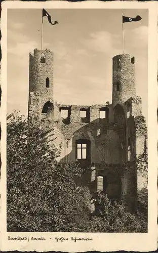 Saalfeld Saale Ruine Hoher Schwarm Kat. Saalfeld