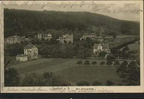 Saalfeld Saale Sanatorium Sommerstein Kat. Saalfeld