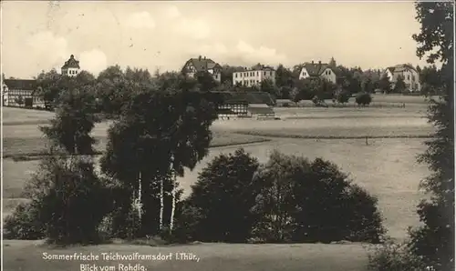 Teichwolframsdorf Blick vom Rohdig Kat. Teichwolframsdorf