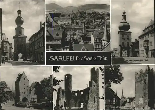 Saalfeld Saale Oberes Tor u.Blankenburger Tor Kat. Saalfeld