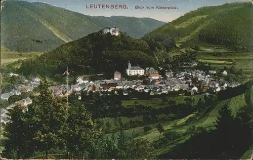 Leutenberg Thueringen Blick vom Kaiserplatz Kat. Leutenberg