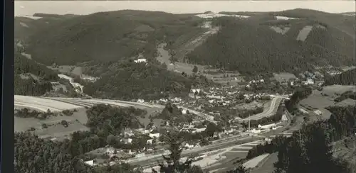 Leutenberg Thueringen Blick von der Schwarzenhoehe Kat. Leutenberg