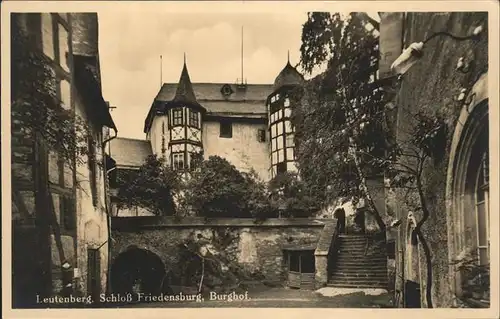 Leutenberg Thueringen Burghof im Schloss Friedensburg Kat. Leutenberg