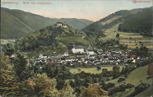 Leutenberg Thueringen Blick vom Kaiserplatz Kat. Leutenberg