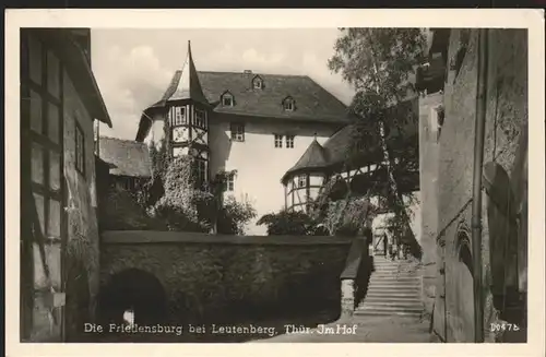 Leutenberg Thueringen Friedensburg (Im Burghof) Kat. Leutenberg