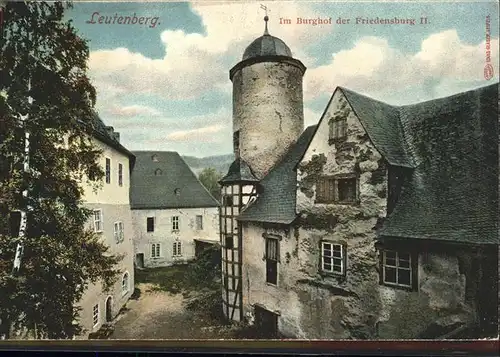 Leutenberg Thueringen Schloss Friedensburg (Burghof) Kat. Leutenberg