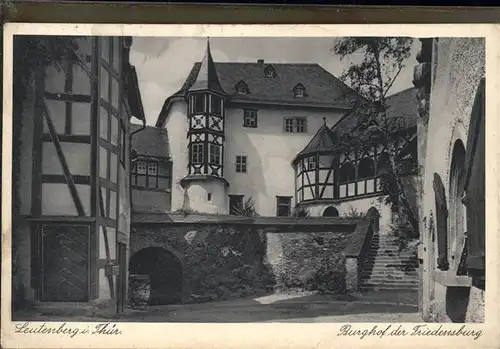 Leutenberg Thueringen Schloss Friedensburg (Burghof) Kat. Leutenberg