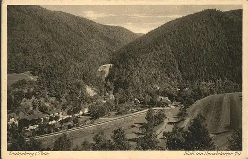 Leutenberg Thueringen Blick ins Herschdorfer Tal Kat. Leutenberg