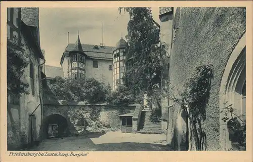 Leutenberg Thueringen Schloss Friedensburg (Burghof) Kat. Leutenberg