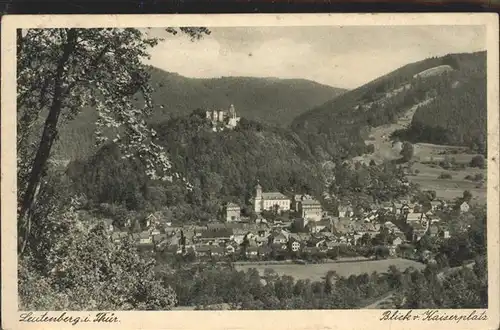 Leutenberg Thueringen Blick vom Kaiserplatz Kat. Leutenberg