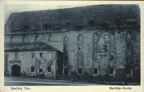 Saalfeld Saale Barfuesser Kirche Kat. Saalfeld