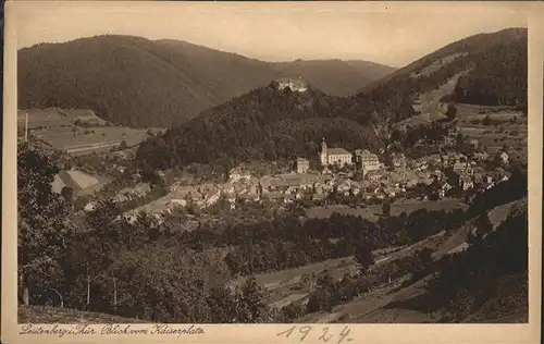 Leutenberg Thueringen Blick vom Kaiserplatz Kat. Leutenberg