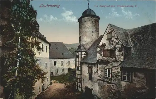 Leutenberg Thueringen Schloss Friedensburg (Burghof) Kat. Leutenberg