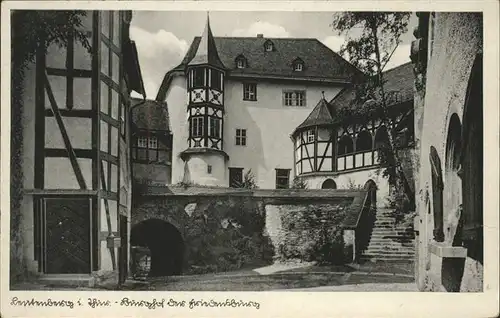 Leutenberg Thueringen Schloss Friedensburg (Burghof) Kat. Leutenberg