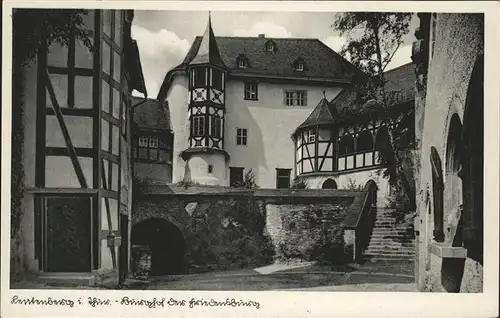 Leutenberg Thueringen Schloss Friedensburg (Burghof) Kat. Leutenberg