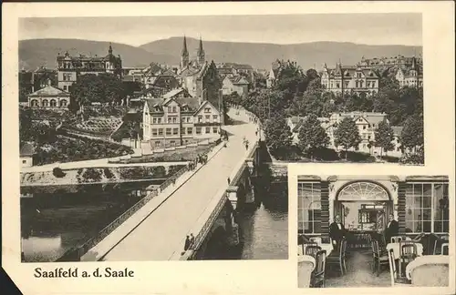 Saalfeld Saale Bahnhofswirtschaft Kat. Saalfeld