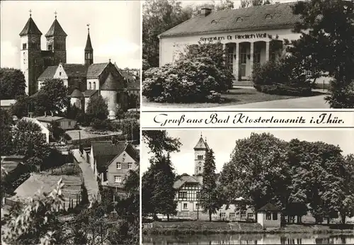 Bad Klosterlausnitz Am Schwanenteich u.Sanatorium Dr.Friedrich Wolf Kat. Bad Klosterlausnitz