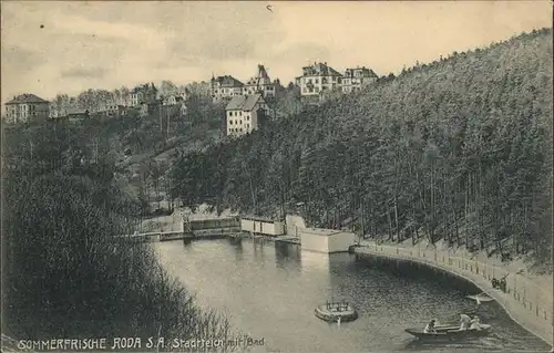 Roda Stadtroda Stadtteich mit Bad Kat. Stadtroda