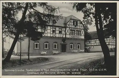 Tautenhain Gasthaus zur Kanone Kat. Tautenhain Hermsdorf