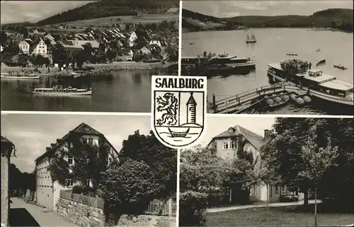 Saalburg Saale Ansichten Wappen Kat. Saalburg Ebersdorf