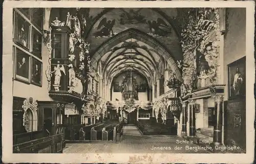 Schleiz Bergkirche innen Orgel Kat. Schleiz