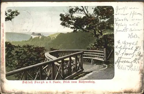 Schleiz Schloss Burg Roehrensteig Kat. Schleiz