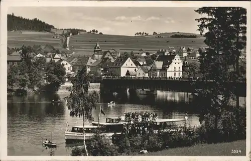 Saalburg Saale Bootsanlegeplatz Bruecke Schiff Kat. Saalburg Ebersdorf