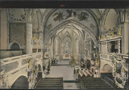 Schleiz Bergkirche innen Altar Kat. Schleiz