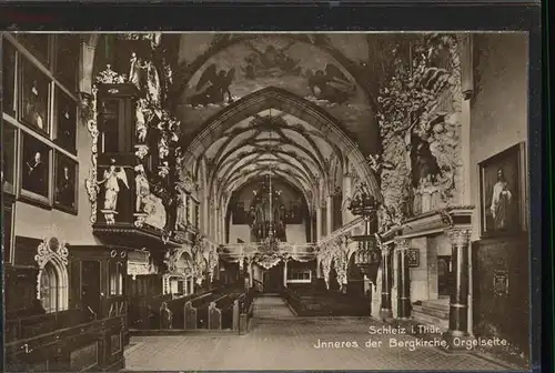 Schleiz Bergkirche innen Orgel Kat. Schleiz