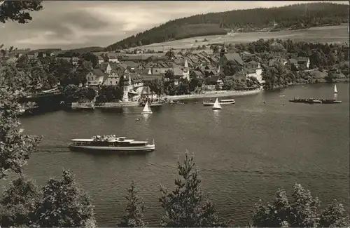 Bleilochtalsperre Stausee Schiffe Saalburg Kat. Schleiz