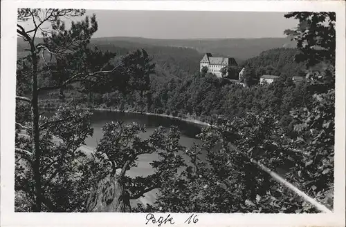 Burgk Saale Orla Kreis Ausgleichbecken Schloss Kat. Burgk