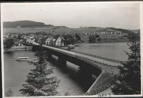 Saalburg Saale Bleiloch Saaletalsperre Bruecke Stausee Kat. Saalburg Ebersdorf