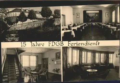 Saalburg Saale FDGB Ferienheim "Hermann Schlimme" Kat. Saalburg Ebersdorf