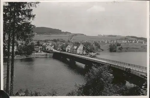 Saalburg Saale Bleiloch Saaletalsperre Bruecke Stausee Kat. Saalburg Ebersdorf