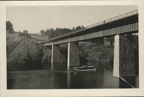 Saalburg Saale Bleiloch Saaletalsperre Bruecke Stausee Kat. Saalburg Ebersdorf