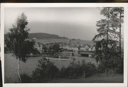 Saalburg Saale Bleiloch Saaletalsperre Bruecke Stausee Kat. Saalburg Ebersdorf