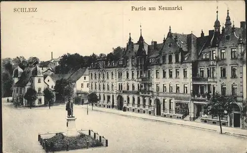 Schleiz am Neumarkt Denkmal Kat. Schleiz