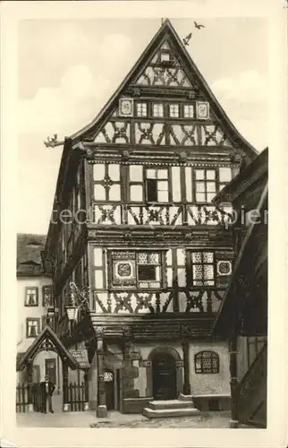 Meiningen Thueringen Buechnersche Haus aus dem Jahre 1596 Fachwerkhaus Kat. Meiningen
