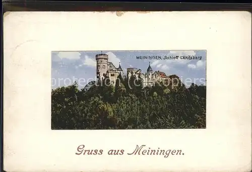 Meiningen Thueringen Schloss Landsberg Kat. Meiningen