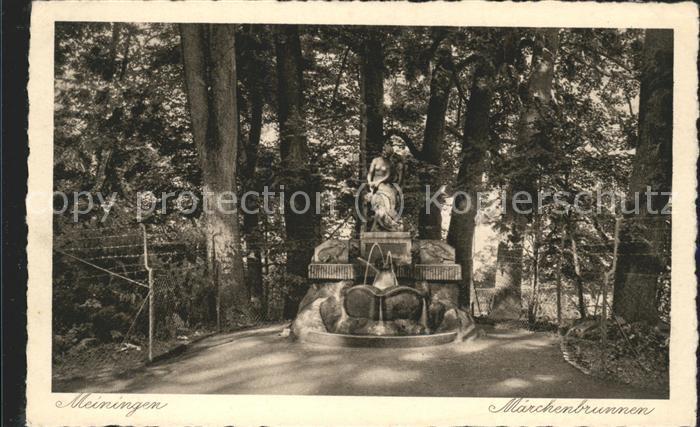 Meiningen Thueringen Ludwig Bechstein Denkmal Maerchenbrunnen