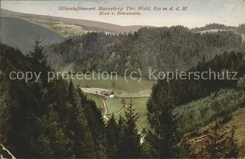 Masserberg Blick vom Fehrenstein Thueringer Wald Kat. Masserberg