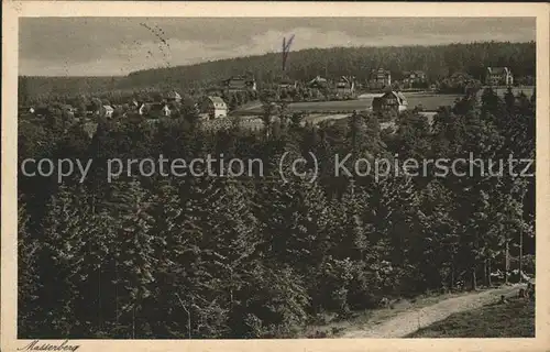 Masserberg Teilansicht Hoehenluftkurort Thueringer Wald Kat. Masserberg