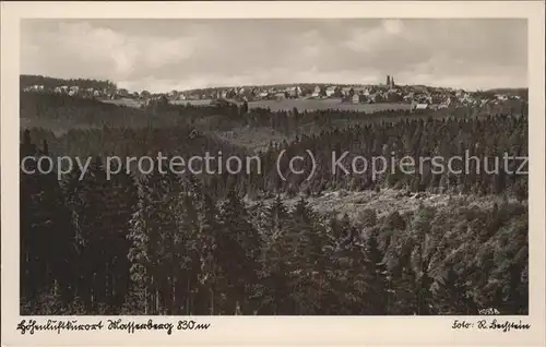 Masserberg Panorama Hoehenluftkurort Thueringer Wald Kat. Masserberg