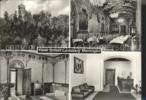 Meiningen Thueringen Hotel Schloss Landsberg Rittersaal Kat. Meiningen
